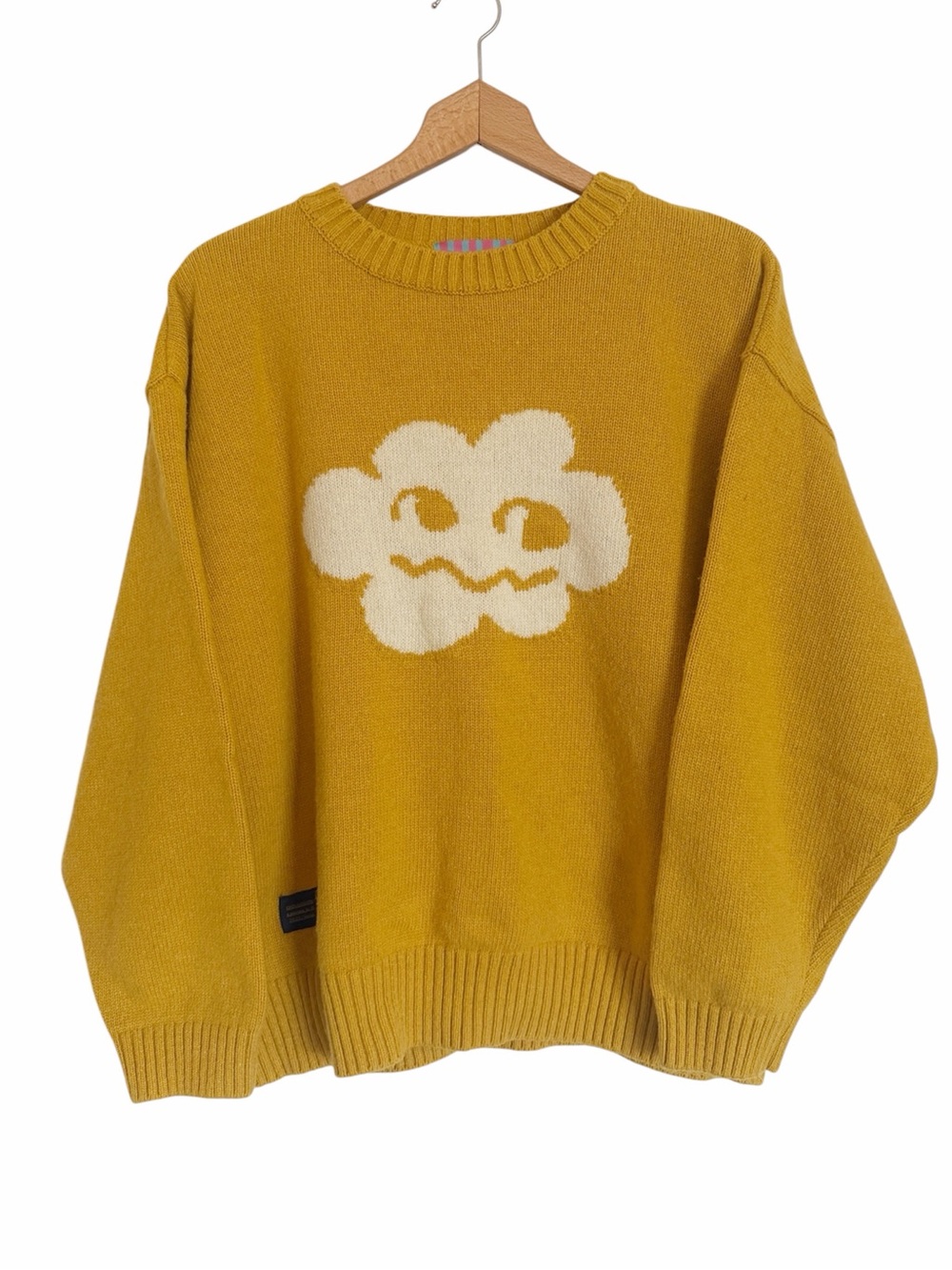Groundwork Cloud Boy Knit Oversized Unisex Wool Blend Sweater size L